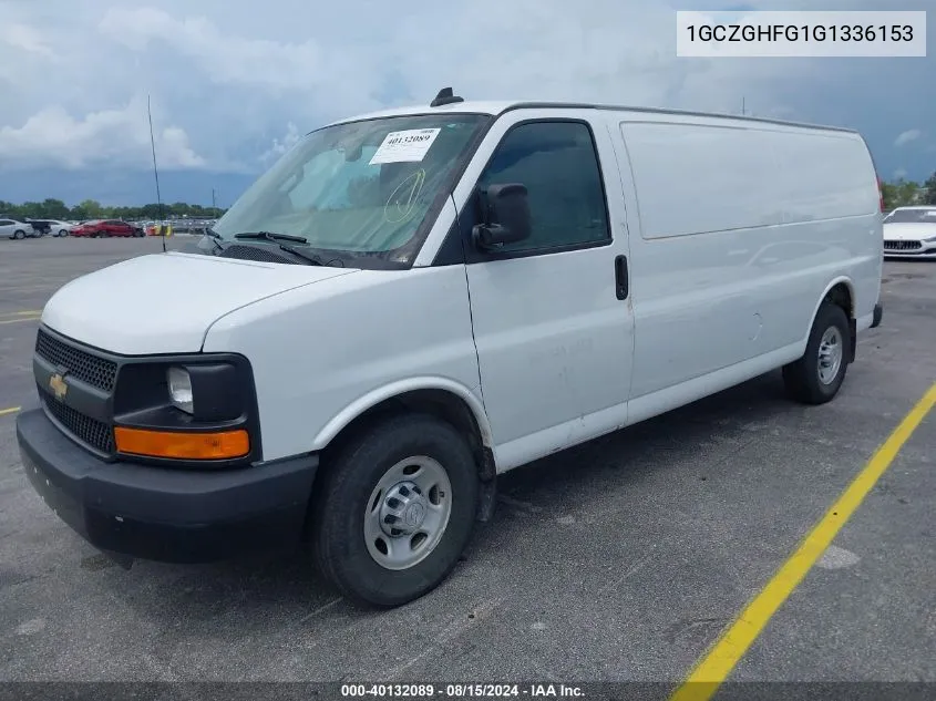 2016 Chevrolet Express 3500 Work Van VIN: 1GCZGHFG1G1336153 Lot: 40132089