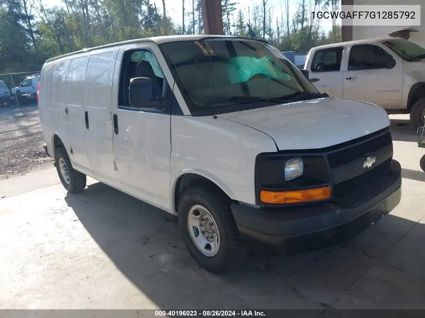 2016 Chevrolet Express 2500 Work Van VIN: 1GCWGAFF7G1285792 Lot: 40196023