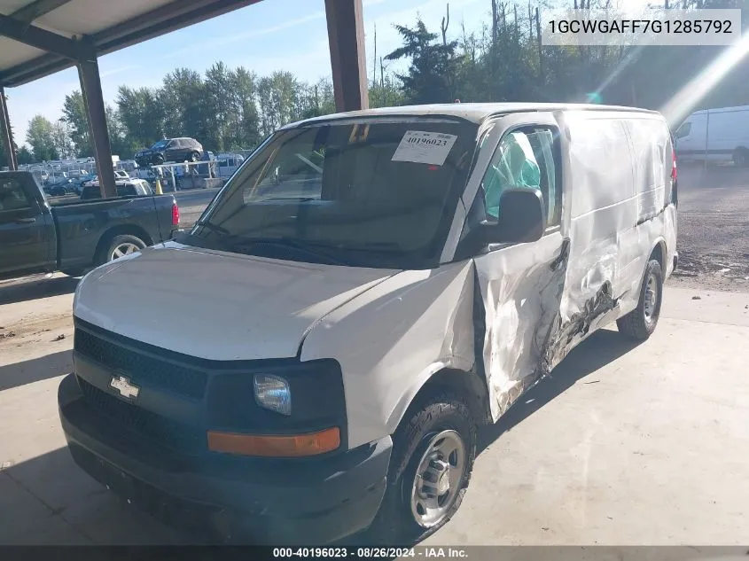 1GCWGAFF7G1285792 2016 Chevrolet Express 2500 Work Van