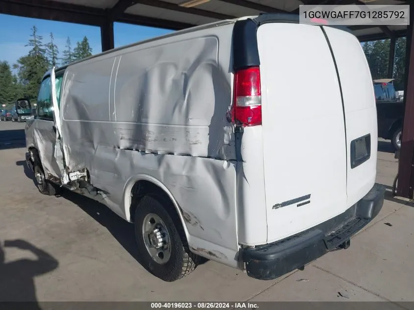 1GCWGAFF7G1285792 2016 Chevrolet Express 2500 Work Van