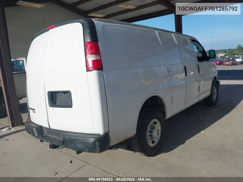 1GCWGAFF7G1285792 2016 Chevrolet Express 2500 Work Van