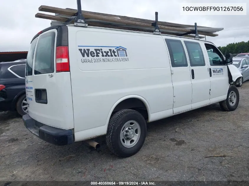 2016 Chevrolet Express 2500 Work Van VIN: 1GCWGBFF9G1267056 Lot: 40358654