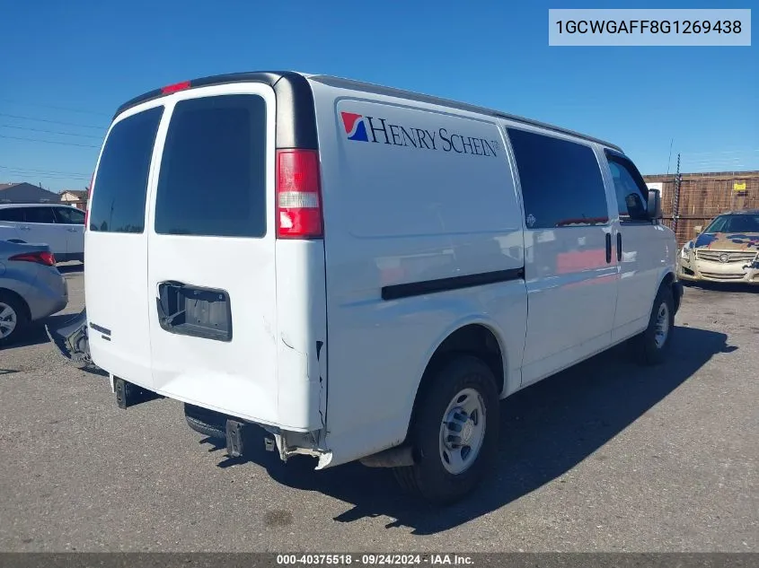 2016 Chevrolet Express 2500 Work Van VIN: 1GCWGAFF8G1269438 Lot: 40375518