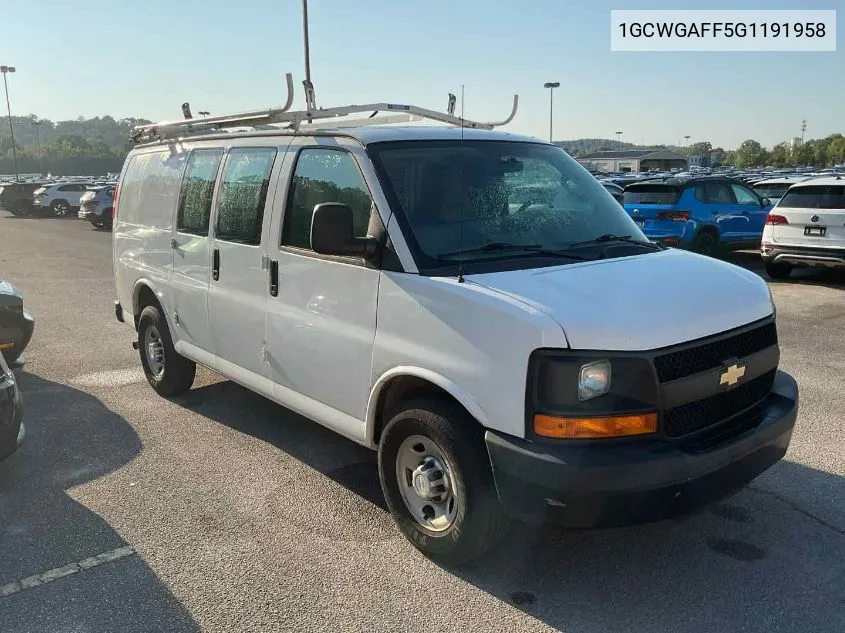 2016 Chevrolet Express 2500 Work Van VIN: 1GCWGAFF5G1191958 Lot: 40460173