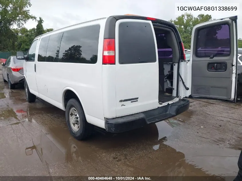 1GCWGAFG8G1338699 2016 Chevrolet Express 2500 Work Van