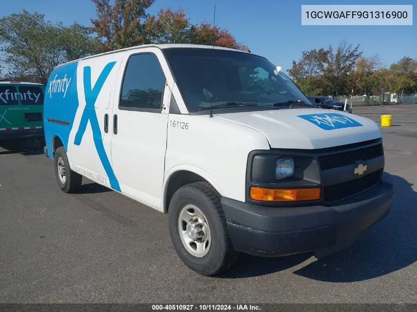 1GCWGAFF9G1316900 2016 Chevrolet Express 2500 Work Van