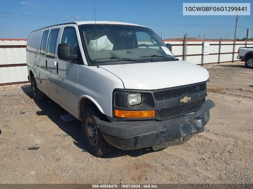 1GCWGBFG6G1299441 2016 Chevrolet Express 2500 Work Van