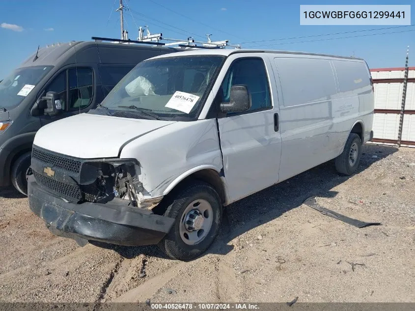 2016 Chevrolet Express 2500 Work Van VIN: 1GCWGBFG6G1299441 Lot: 40526478