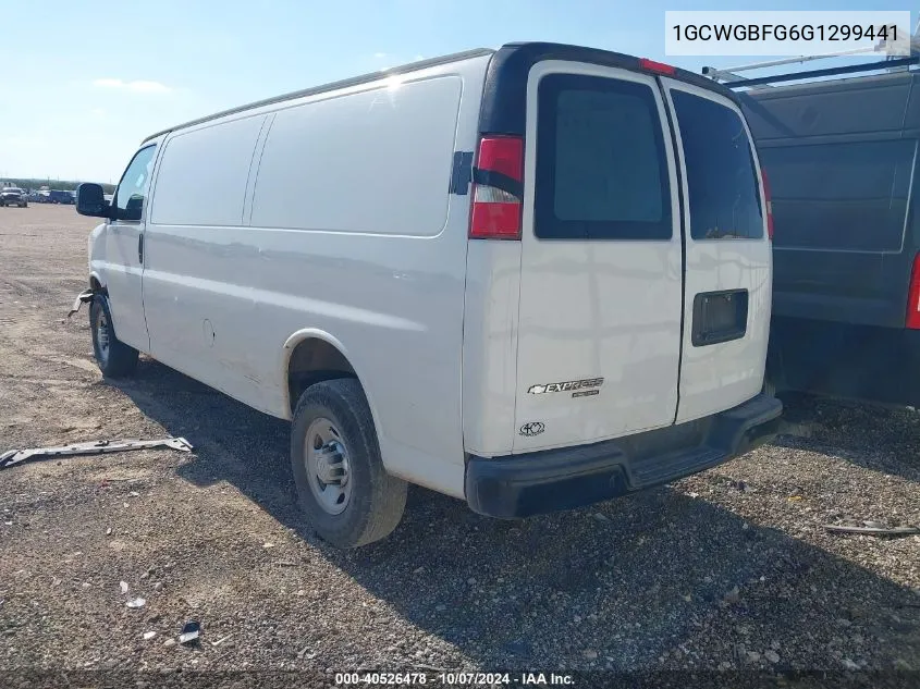 2016 Chevrolet Express 2500 Work Van VIN: 1GCWGBFG6G1299441 Lot: 40526478