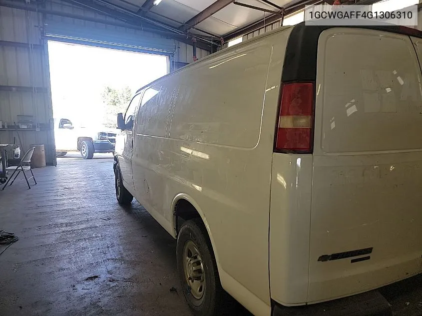 1GCWGAFF4G1306310 2016 Chevrolet Express G2500