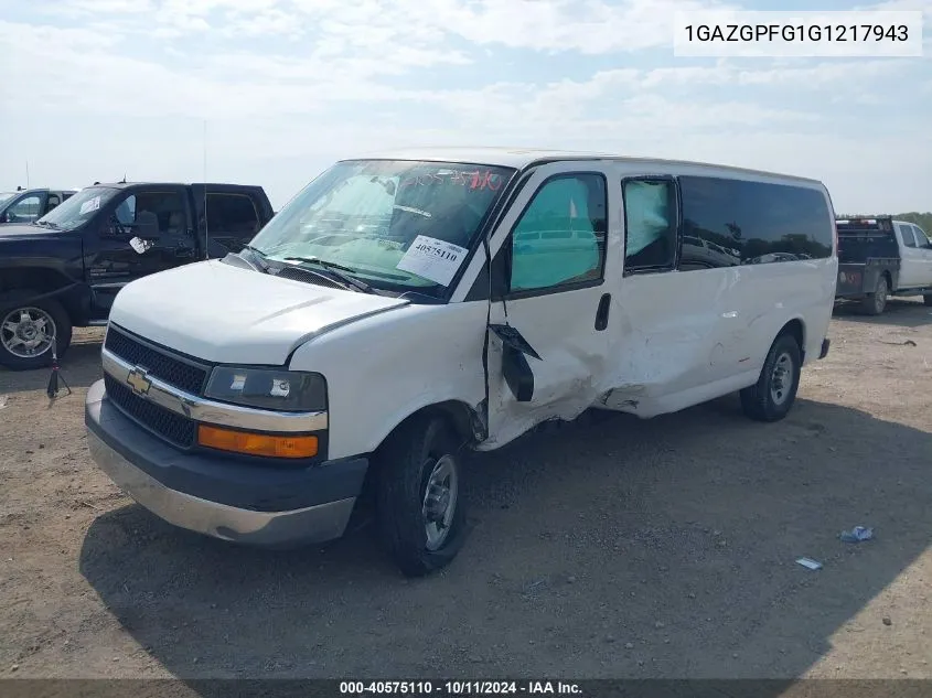 2016 Chevrolet Express G3500 Lt VIN: 1GAZGPFG1G1217943 Lot: 40575110