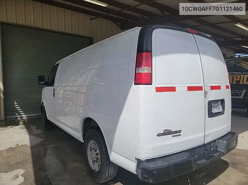 2016 Chevrolet Express 2500 Work Van VIN: 1GCWGAFF7G1121460 Lot: 40578180