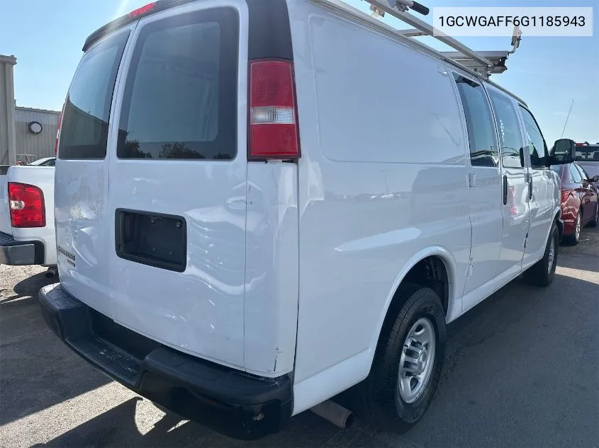 1GCWGAFF6G1185943 2016 Chevrolet Express G2500