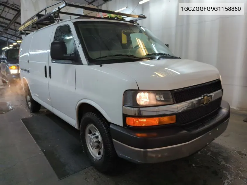 2016 Chevrolet Express 3500 Work Van VIN: 1GCZGGFG9G1158860 Lot: 40613769