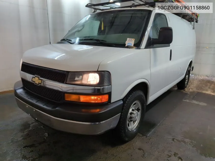 2016 Chevrolet Express 3500 Work Van VIN: 1GCZGGFG9G1158860 Lot: 40613769