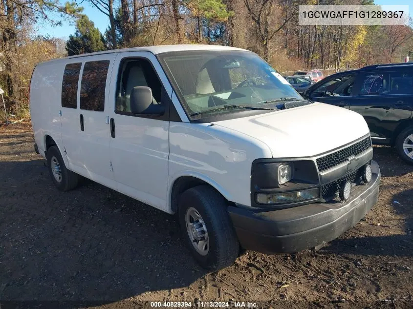 2016 Chevrolet Express 2500 Work Van VIN: 1GCWGAFF1G1289367 Lot: 40829394