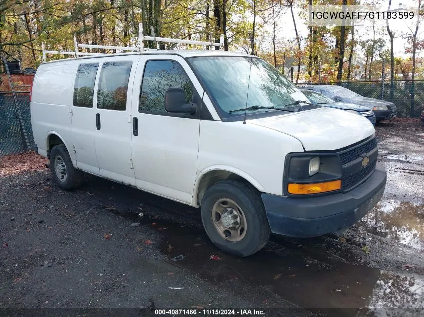 2016 Chevrolet Express 2500 Work Van VIN: 1GCWGAFF7G1183599 Lot: 40871486