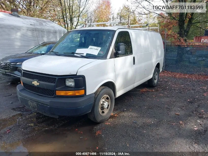 2016 Chevrolet Express 2500 Work Van VIN: 1GCWGAFF7G1183599 Lot: 40871486