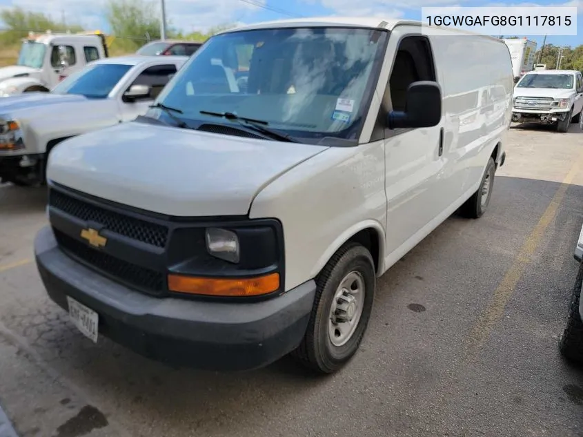 2016 Chevrolet Express G2500 VIN: 1GCWGAFG8G1117815 Lot: 40930852