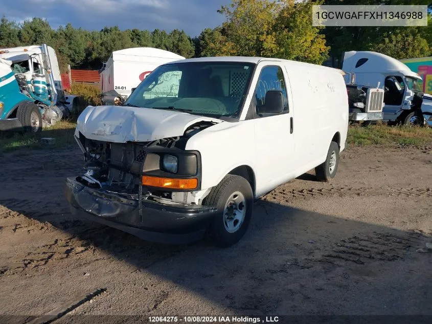 2017 Chevrolet Express VIN: 1GCWGAFFXH1346988 Lot: 12064275