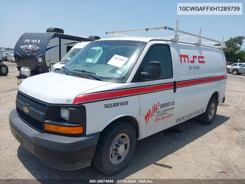 1GCWGAFFXH1289739 2017 Chevrolet Express 2500 Work Van