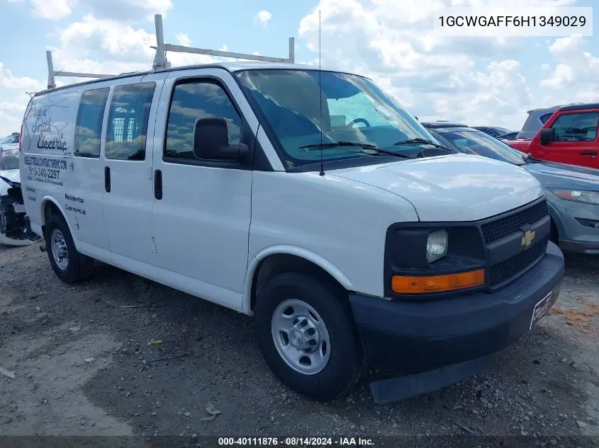 2017 Chevrolet Express 2500 Work Van VIN: 1GCWGAFF6H1349029 Lot: 40111876