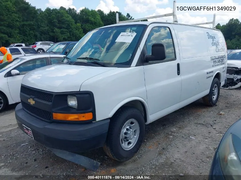 2017 Chevrolet Express 2500 Work Van VIN: 1GCWGAFF6H1349029 Lot: 40111876