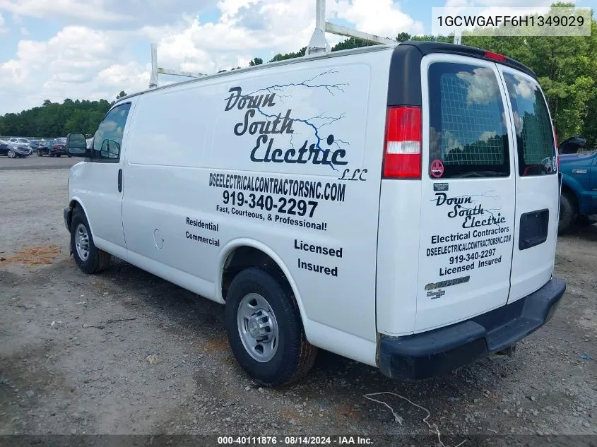 1GCWGAFF6H1349029 2017 Chevrolet Express 2500 Work Van