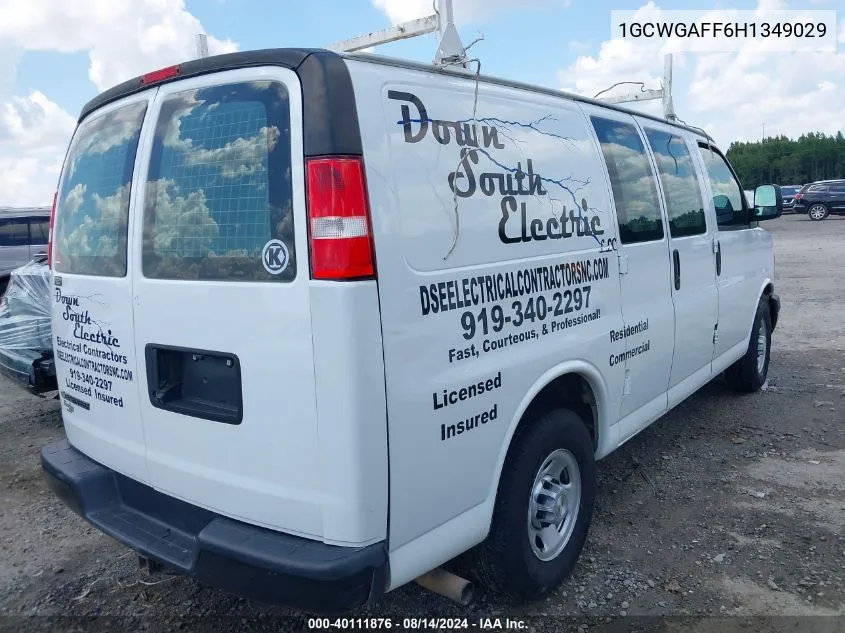 1GCWGAFF6H1349029 2017 Chevrolet Express 2500 Work Van