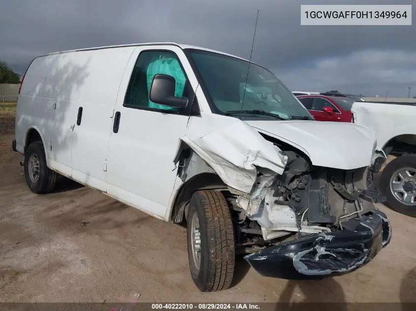 1GCWGAFF0H1349964 2017 Chevrolet Express 2500 Work Van