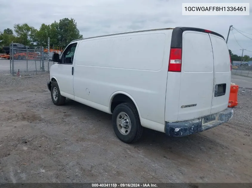 2017 Chevrolet Express 2500 Work Van VIN: 1GCWGAFF8H1336461 Lot: 40341159