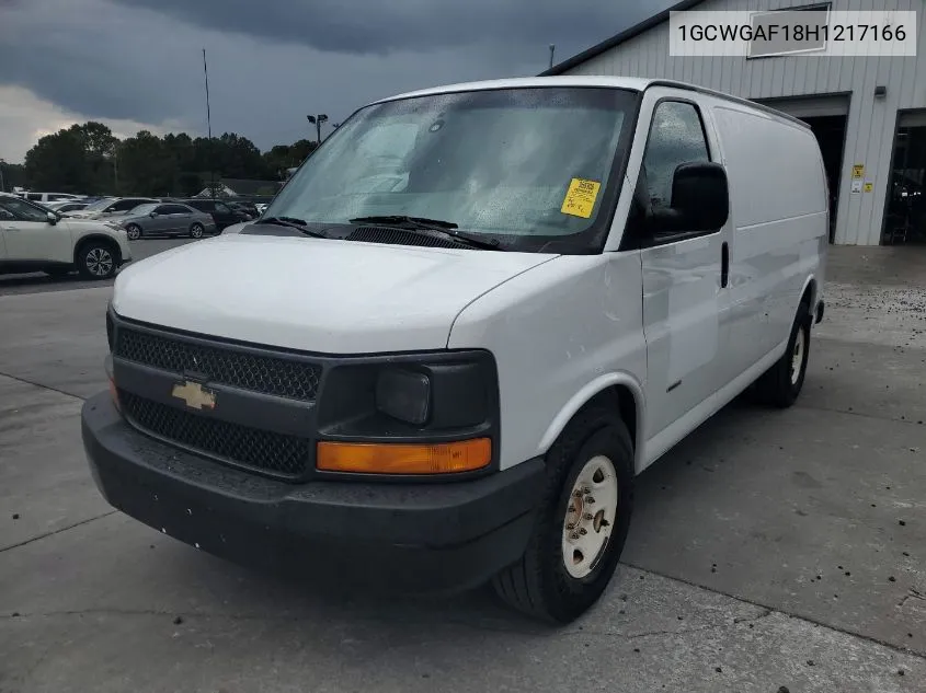 2017 Chevrolet Express G2500 VIN: 1GCWGAF18H1217166 Lot: 40439702