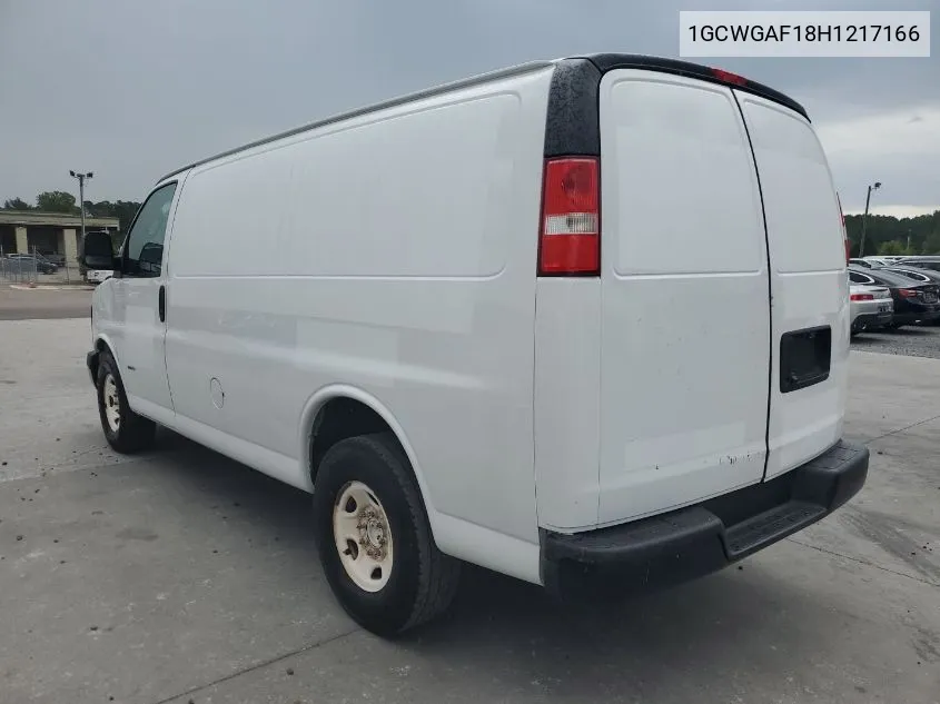 1GCWGAF18H1217166 2017 Chevrolet Express G2500