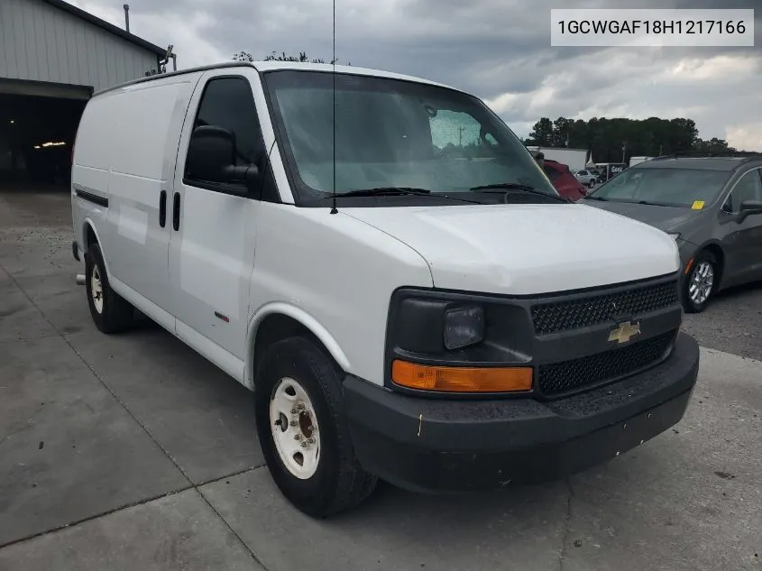 2017 Chevrolet Express G2500 VIN: 1GCWGAF18H1217166 Lot: 40439702