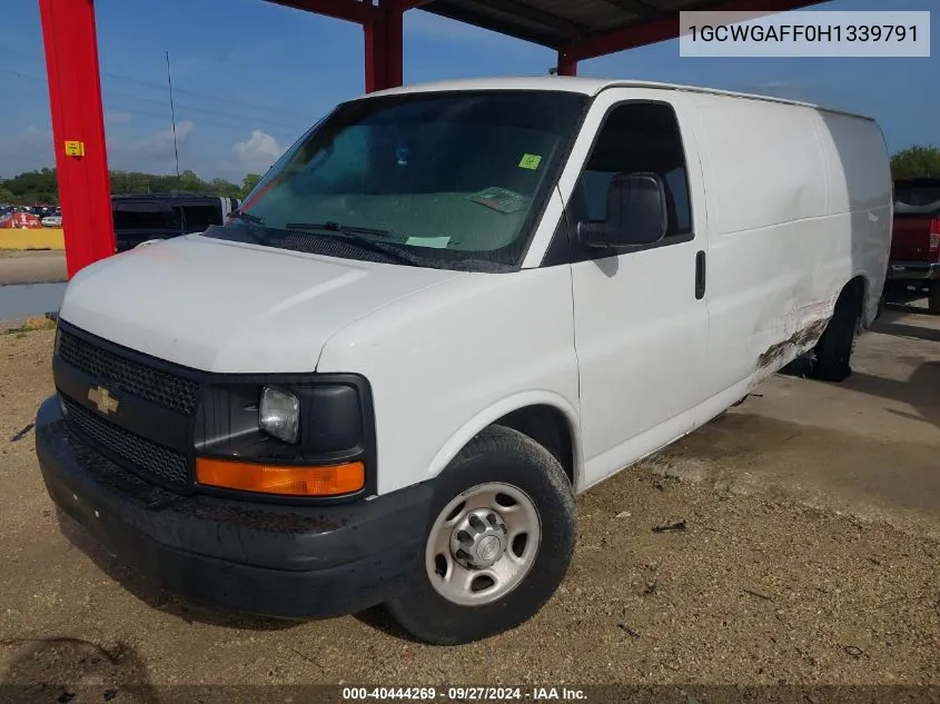 2017 Chevrolet Express 2500 Work Van VIN: 1GCWGAFF0H1339791 Lot: 40444269