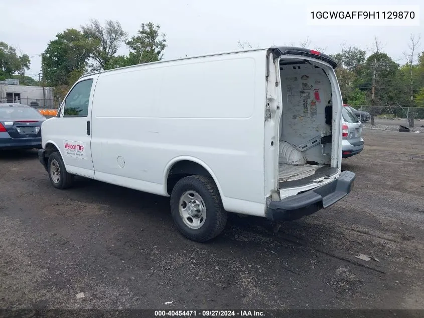 1GCWGAFF9H1129870 2017 Chevrolet Express 2500 Work Van