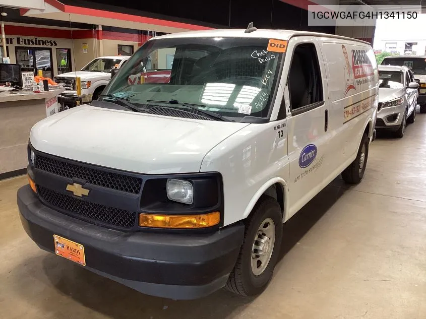 2017 Chevrolet Express 2500 Work Van VIN: 1GCWGAFG4H1341150 Lot: 40460171