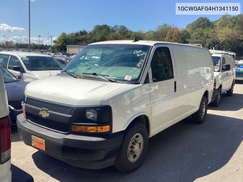 2017 Chevrolet Express 2500 Work Van VIN: 1GCWGAFG4H1341150 Lot: 40460171