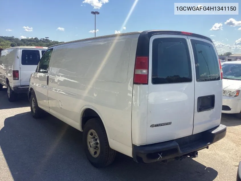 2017 Chevrolet Express 2500 Work Van VIN: 1GCWGAFG4H1341150 Lot: 40460171