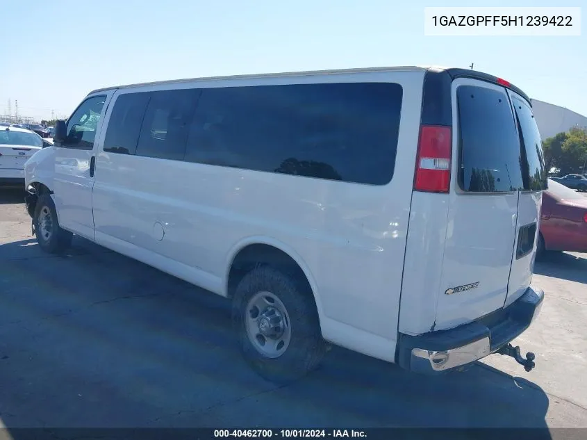 2017 Chevrolet Express 3500 Lt VIN: 1GAZGPFF5H1239422 Lot: 40462700