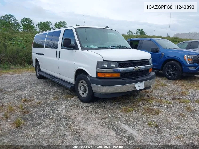 2017 Chevrolet Express G3500 Lt VIN: 1GAZGPFG8H1243893 Lot: 40483407