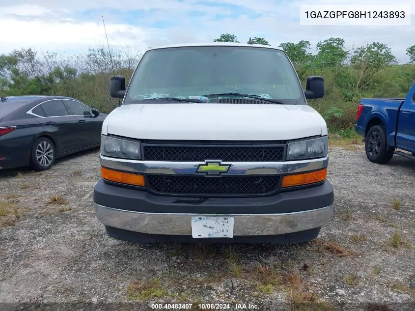 1GAZGPFG8H1243893 2017 Chevrolet Express G3500 Lt