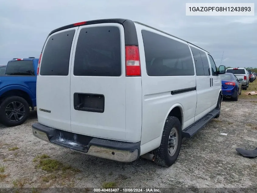 2017 Chevrolet Express G3500 Lt VIN: 1GAZGPFG8H1243893 Lot: 40483407