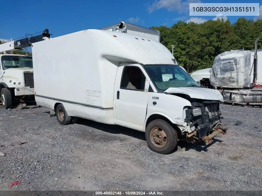 2017 Chevrolet Express G3500 VIN: 1GB3GSCG3H1351511 Lot: 40502148