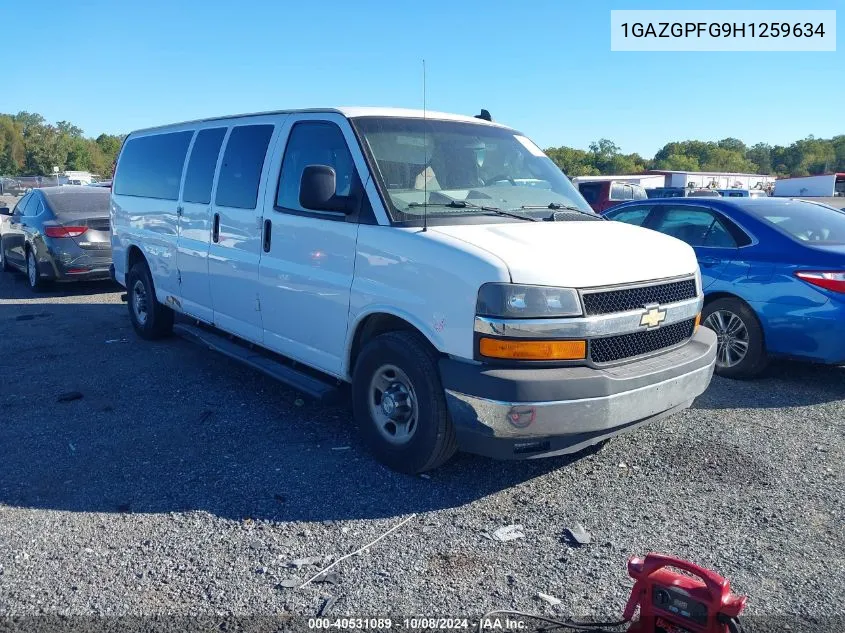 2017 Chevrolet Express 3500 Lt VIN: 1GAZGPFG9H1259634 Lot: 40531089