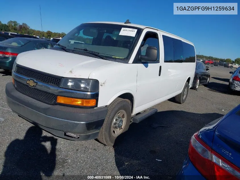 2017 Chevrolet Express 3500 Lt VIN: 1GAZGPFG9H1259634 Lot: 40531089