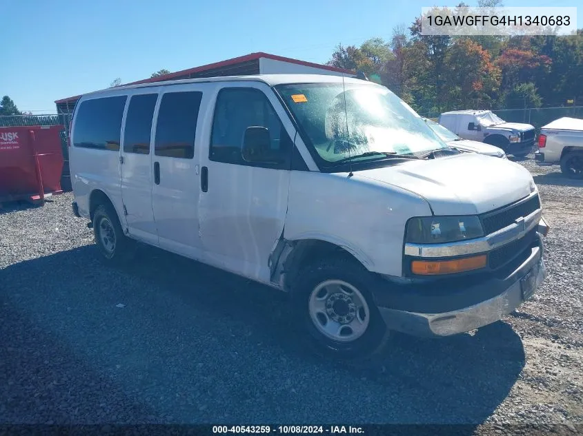 1GAWGFFG4H1340683 2017 Chevrolet Express 2500 Lt