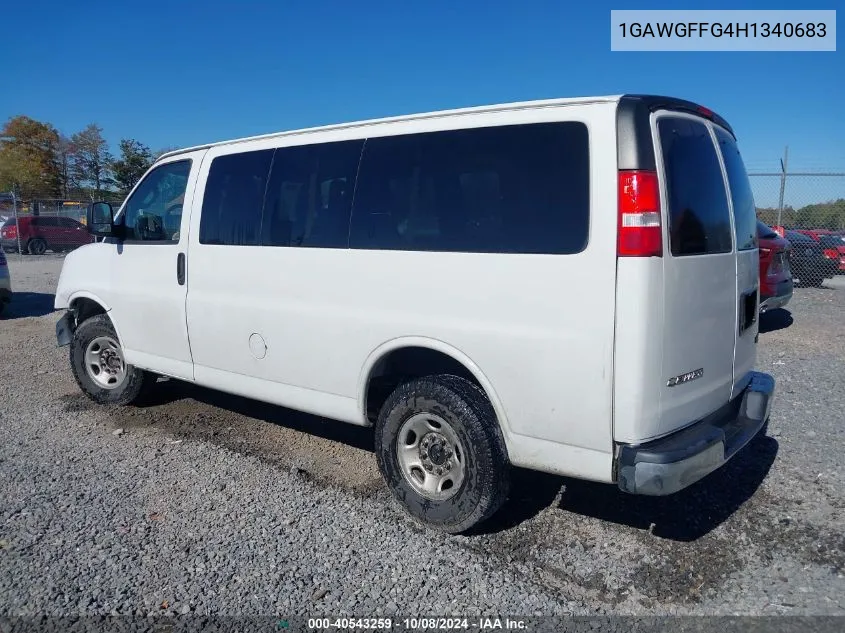 1GAWGFFG4H1340683 2017 Chevrolet Express 2500 Lt