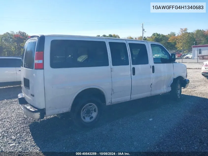 2017 Chevrolet Express 2500 Lt VIN: 1GAWGFFG4H1340683 Lot: 40543259