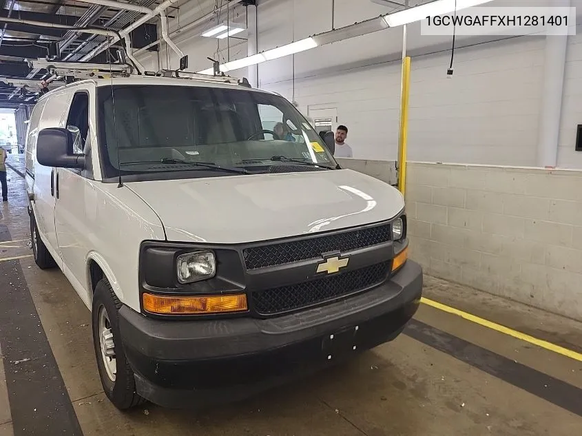 1GCWGAFFXH1281401 2017 Chevrolet Express 2500 Work Van